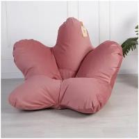 Кресло-мешок, Palermo, форма цветок, велюр премиум, XL, розовый
