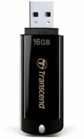 Флеш-диск 16 GB, TRANSCEND Jet Flash 350, USB 2.0, черный