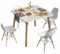 Стол обеденный квадратный Ridberg Minimal 80x80 (White)