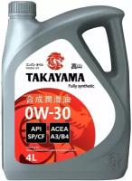 Моторное масло TAKAYAMA SAE 0W-30, API SP/CF, ACEA A3/B4 Синтетическое 4 л