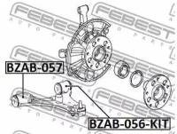 Сайлентблок передний переднего рычага, BZAB057 FEBEST BZAB-057