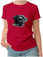 Женская футболка «Mr. Bulli - французский бульдог в очках, собака, рисунок»