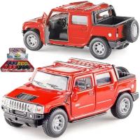 Машинка игрушка металлическая 1:40 2005 Hummer H2 SUT KT5097D инерционная / Красный