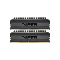 Оперативная память Patriot Memory DDR4 16Gb (2x8Gb) 4400MHz pc-35200 Viper Blackout (PVB416G440C8K)