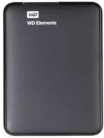 Внешний жесткий диск Western Digital WD Elements Portable, 2 ТБ, USB 3.0 (WDBU6Y0020BBK-WESN) черный