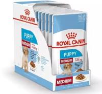 Royal Canin влажный корм для Щенков Средних пород 10шт. х 140 г (для средних пород)