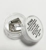 Quadcore Staggered Fused clapton Готовые спирали 4*0,35 Ka+0.12NiCr R-0.13 Ом D-3мм 4,5 витков намотка ручной работы (в банке 2 шт)