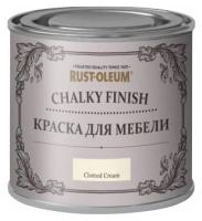 Краска для мебели и декора Chalky Finish, меловая, матовая, акриловая, быстросохнущая, без запаха, 0.245 кг, 0.125 л, Clotted Cream (Взбитые сливки)