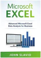 Microsoft Excel. Advanced Microsoft Excel Data Analysis for Business