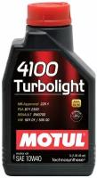 Полусинтетическое моторное масло Motul 4100 Turbolight 10W40, 1 л