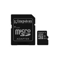 Карта памяти Kingston microSDHC 32 ГБ Class 10, UHS-I, адаптер на SD