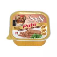 Консервы zoogurman для собак мелких пород телятина и утиная печень ламистер smolly dog pate 100г