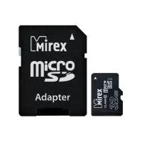 Mirex Карта памяти Mirex microSD, 32 Гб, SDHC, UHS-I, класс 10, с адаптером SD