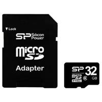 Карта памяти Silicon Power micro SDHC Card Class 6 + SD adapter