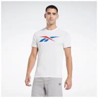 Футболка Reebok для мужчин, Размер:XL, Цвет:белый/красный/синий, Модель:GS VECTOR TEE