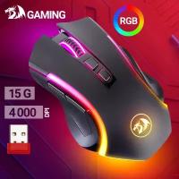 Мышь Redragon 78069 игровая беспровдоная Griffin wireless Оптика RGB 4000 DPI б. п