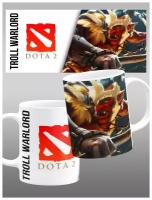 Troll Warlord Кружка с персонажем игры Дота 2 (Dota 2), 1 шт. 330 мл. тролль JahRakal Сувенир подарок игроку в Доту