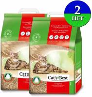 Комкующийся наполнитель Cat's Best Original, 40 л/17.2 кг