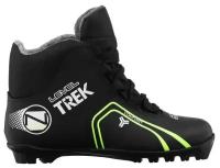 Trek Ботинки лыжные TREK Level 1 NNN, цвет чёрный, лого неон, размер 37
