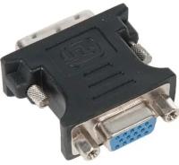 Переходник Cablexpert DVI-I-VGA A-DVI-VGA-BK, 29M/15F, черный