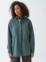 Рубашка Sela, размер S INT, зеленый