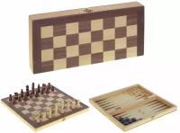 Игра настольная 3 в 1 (шахматы, шашки, нарды), L35 W17 H4,5 см KSM-219821