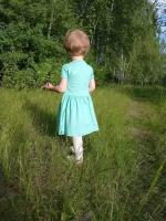 Летнее детское трикотажное платье с принтом Эльзы Холодное сердце 4