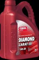 Синтетическое моторное масло Teboil Diamond Carat III 5W-30, 4 л, 4 шт