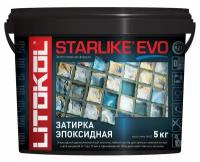 Затирка эпоксидная двухкомпонентная Litokol Starlike Evo S.115, Grigio Seta, 5 кг