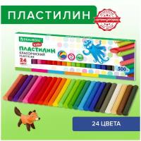 Пластилин классический BRAUBERG KIDS, 24 цвета, 500 г, высшее качество, 105874