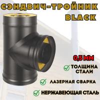 Сэндвич-тройник BLACK (AISI 430/0,5мм) (150x250)