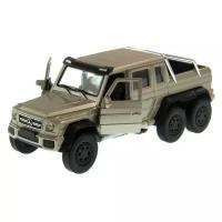 Внедорожник Welly Mercedes-Benz G63 AMG 6x6 (43704) 1:34, 12 см, бежевый