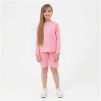 Розовая детская пижама с шортами «Альба и Гриша»