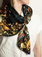 Женский шелковый палток палантин шарф на шею