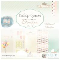 Бумага Fleur design 15х15 см, 24 листа, Детская