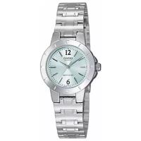 Наручные часы CASIO LTP-1177A-3A, серебряный, зеленый