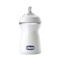 Chicco Бутылочка Natural Feeling, 330 мл, с 6 месяцев, bianco