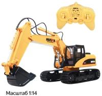 Радиоуправляемый экскаватор HUI NA TOYS 2.4G 15CH 1/14 RTR. HN1350