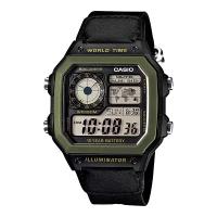 Наручные часы CASIO Collection AE-1200WHB-1B, серый, зеленый