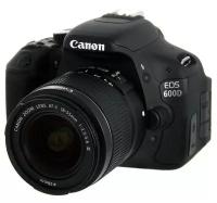 Фотоаппарат Canon EOS 600D Kit EF-S 18-55mm f/3.5-5.6 III, черный