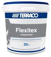Terraco Flexitex / террако флекситекс Высокоэластичное текстурное акриловое покрытие для фасадных и внутренних работ 15л