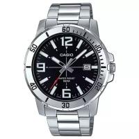 Наручные часы CASIO MTP-VD01D-1B, серебряный, черный