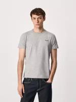 Pepe Jeans London, Футболка мужская, цвет: серый, размер: L