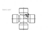 Крестовина Карданного Вала Ford Transit 71-90, Volvo 740, 760, Opel Frontera GKN (Loebro) арт. U110
