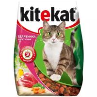 Kitekat корм для взрослых кошек, с аппетитной телятиной 350 гр