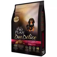 Сухой корм для собак Pro Plan Duo Delice, для ухода за ротовой полостью, лосось, с рисом (для мелких и карликовых пород)