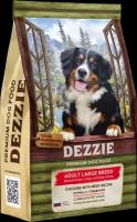 Сухой корм для взрослых собак крупных пород DEZZIE Large Breed Премиум, Курица с Говядиной, 3 кг