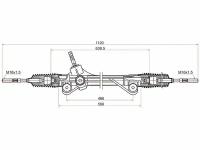 ST4551048010 SAT Рейка рулевая TOYOTA HIGHLANDER 07-13 LHD