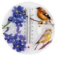 Термометр Park Цветы и птицы белый/фиолетовый