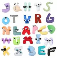 Мягкие игрушки английский алфавит лора плюшевые буквы 26 шт 20см